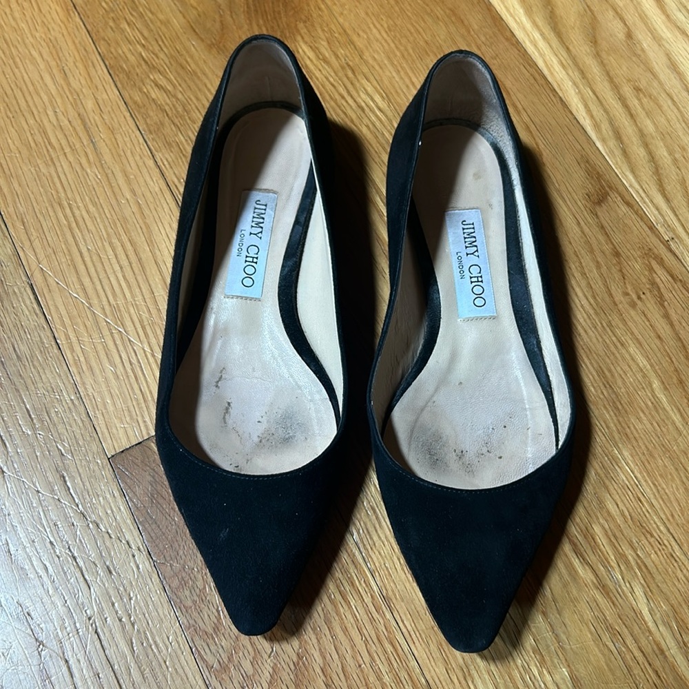 Jimmy Choo Romy Suede Ballet Flats